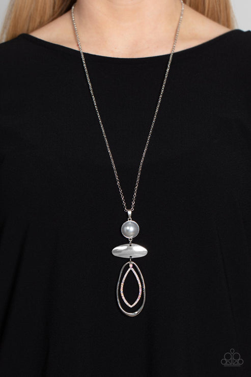 Paparazzi  Modern Day Demure - Silver  Necklace