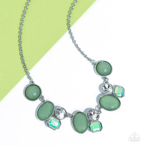 Paparazzi  Fantasy World - Green  Necklace