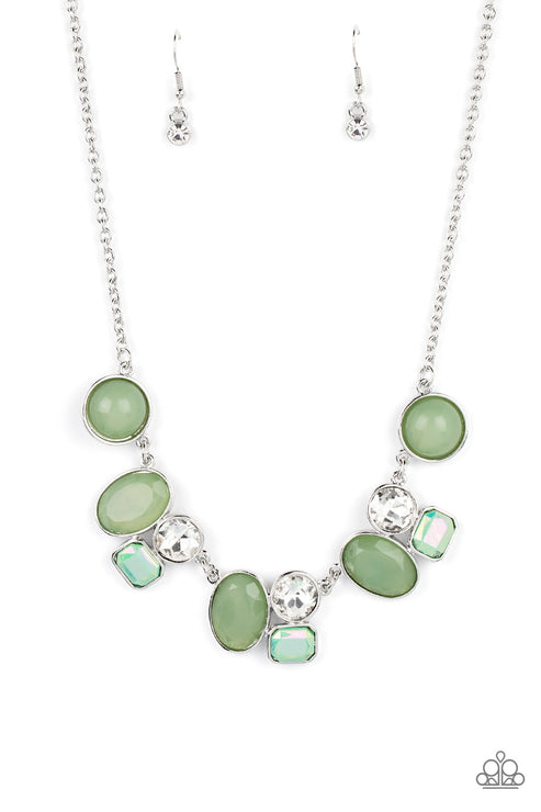 Paparazzi  Fantasy World - Green  Necklace