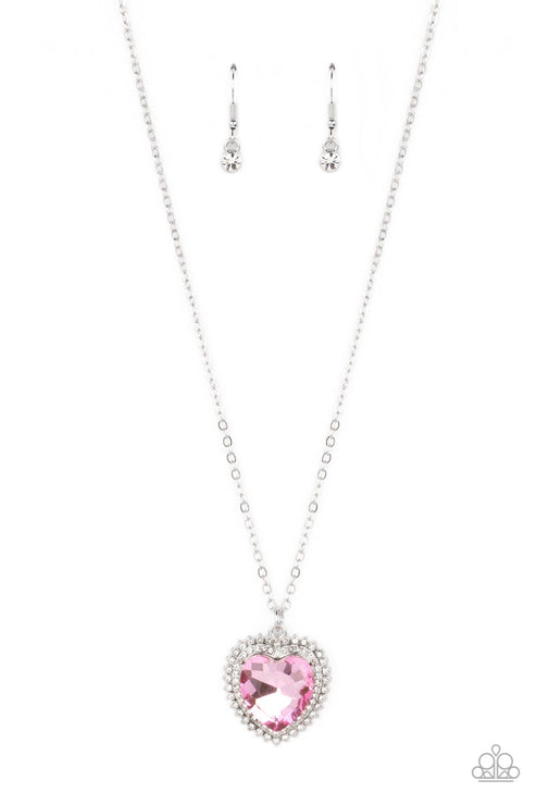 Paparazzi  Sweethearts Stroll - Pink  Necklace