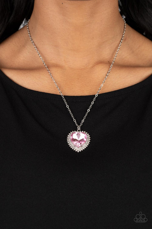 Paparazzi  Sweethearts Stroll - Pink  Necklace