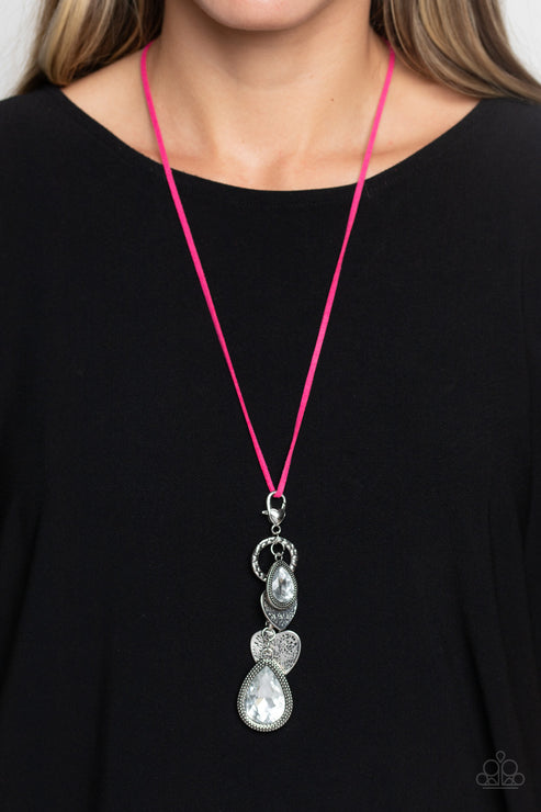 Paparazzi  Casanova Clique - Pink  Necklace