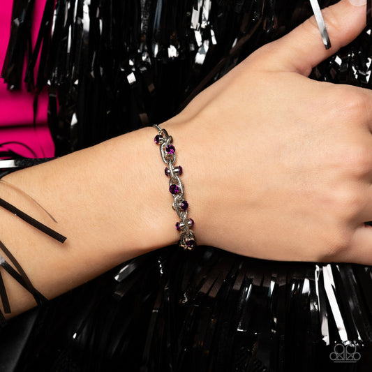 Paparazzi  Intertwined Illusion - Purple  Bracelet