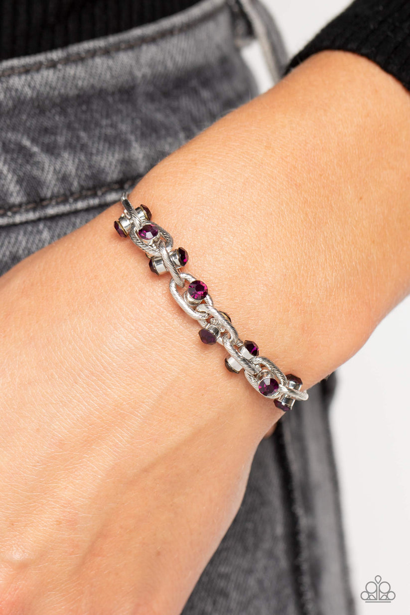 Paparazzi  Intertwined Illusion - Purple  Bracelet