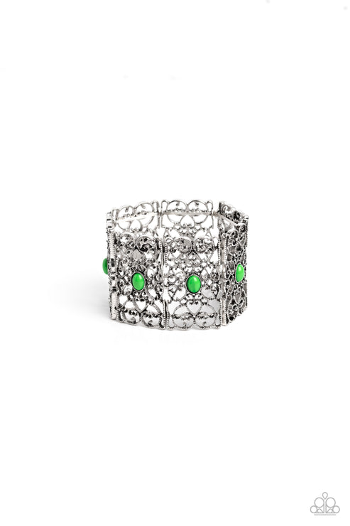 Paparazzi  Fairest Filigree - Green  Bracelet