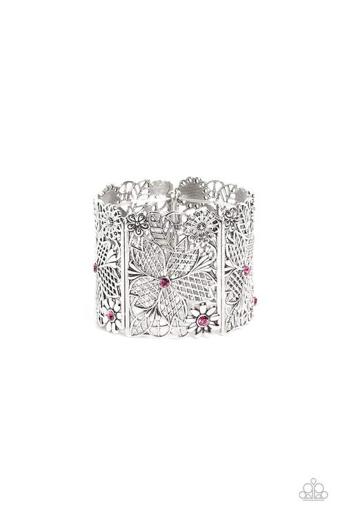 Paparazzi  Garden City - Pink Bracelet