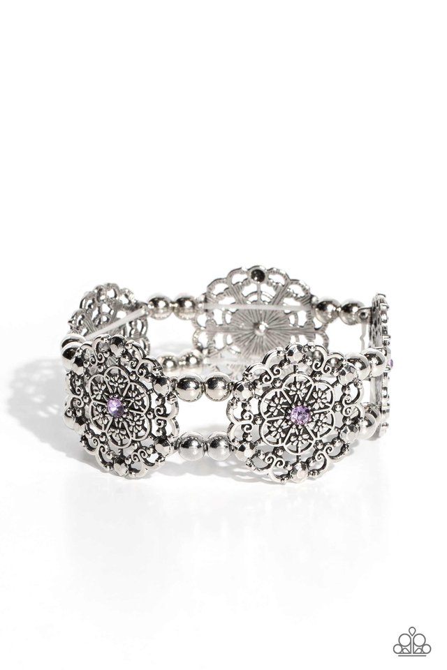 Paparazzi Bracelet ~ Ornamental Occasion - Purple