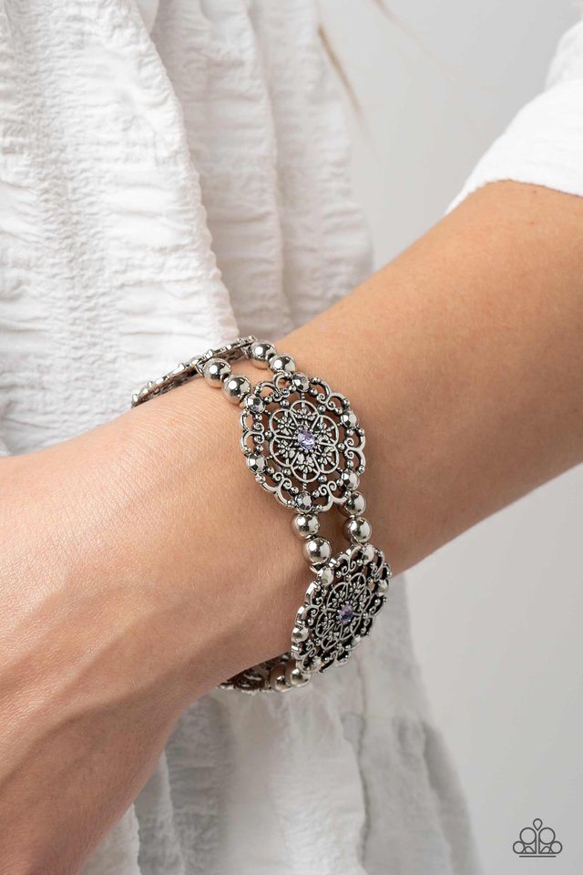 Paparazzi Bracelet ~ Ornamental Occasion - Purple