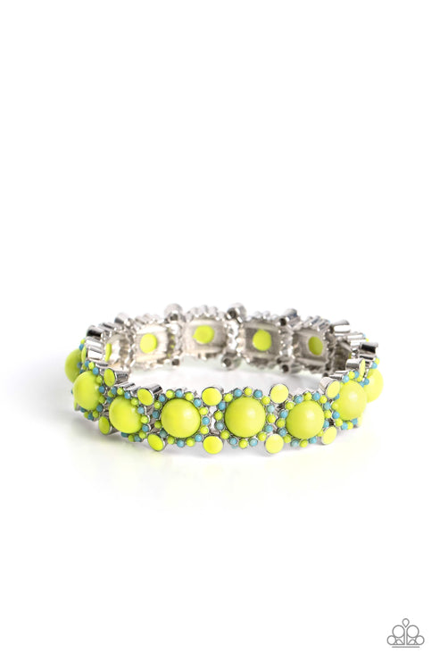 Paparazzi  Pop Art Party - Green  Bracelet