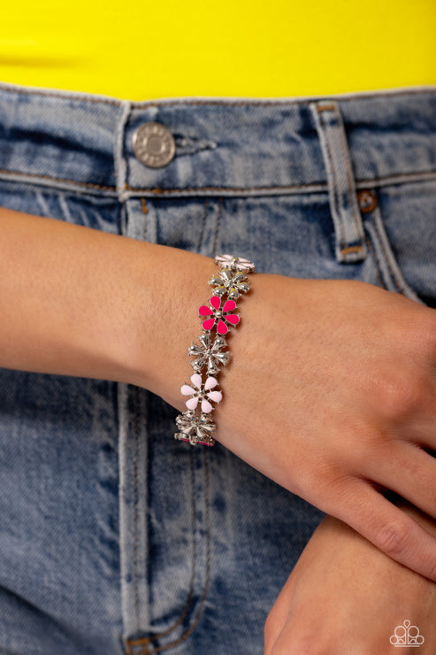 Paparazzi  Floral Fair - Pink  Bracelet