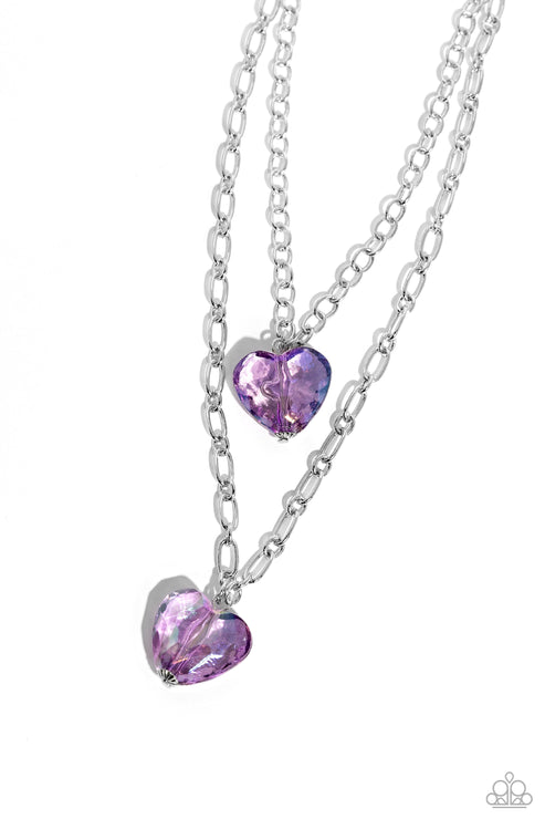 Paparazzi  Layered Love - Purple  Necklace