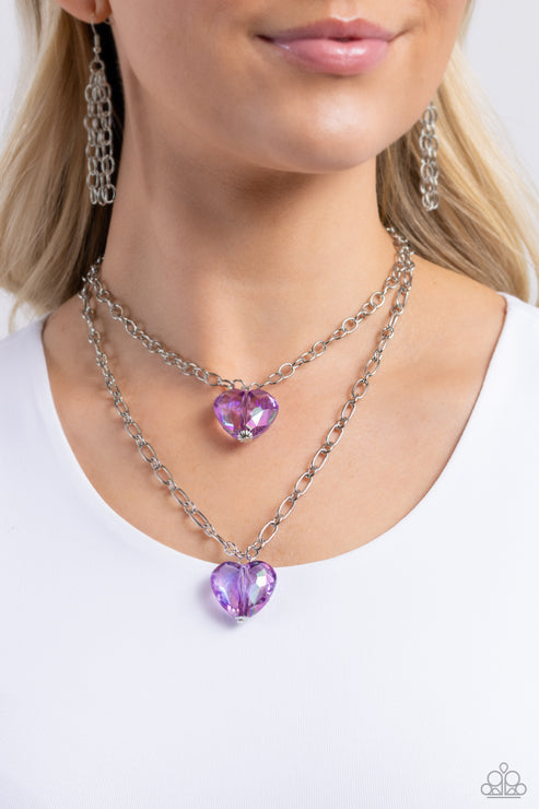 Paparazzi  Layered Love - Purple  Necklace