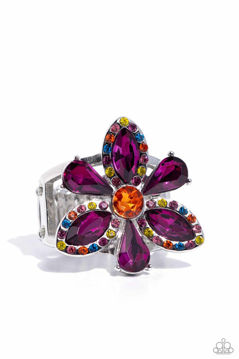 Paparazzi  Blazing Blooms - Multi  Ring