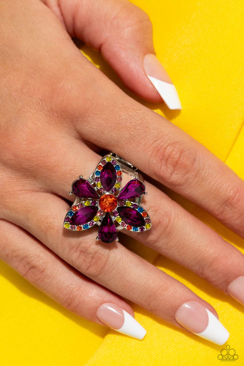 Paparazzi  Blazing Blooms - Multi  Ring