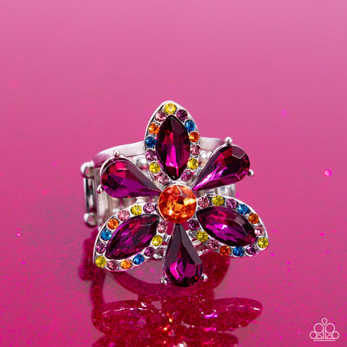 Paparazzi  Blazing Blooms - Multi  Ring