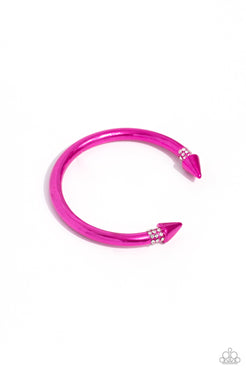 Paparazzi  Punky Plot Twist - Pink  Bracelet