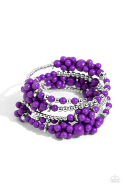 Paparazzi  Compelling Clouds - Purple  Bracelet