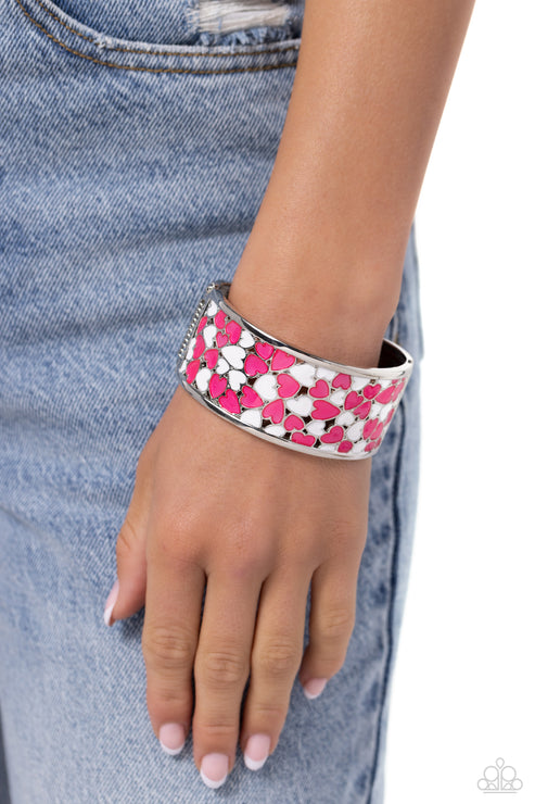 Paparazzi  Penchant for Patterns - Pink  Bracelet