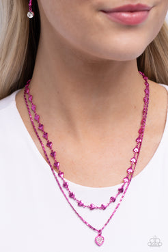 Paparazzi  Cupid Combo - Pink  Necklace