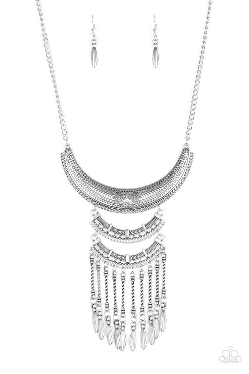 Paparazzi  Eastern Empress - Silver  Necklace