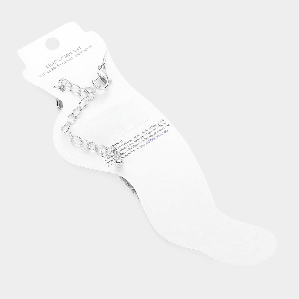 Metal Chain Double Layered Anklet