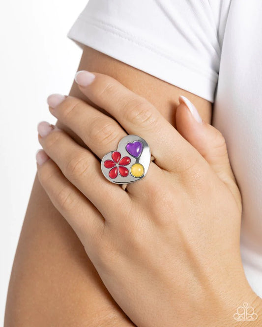 Paparazzi Ring ~ Spirited Shapes - Red