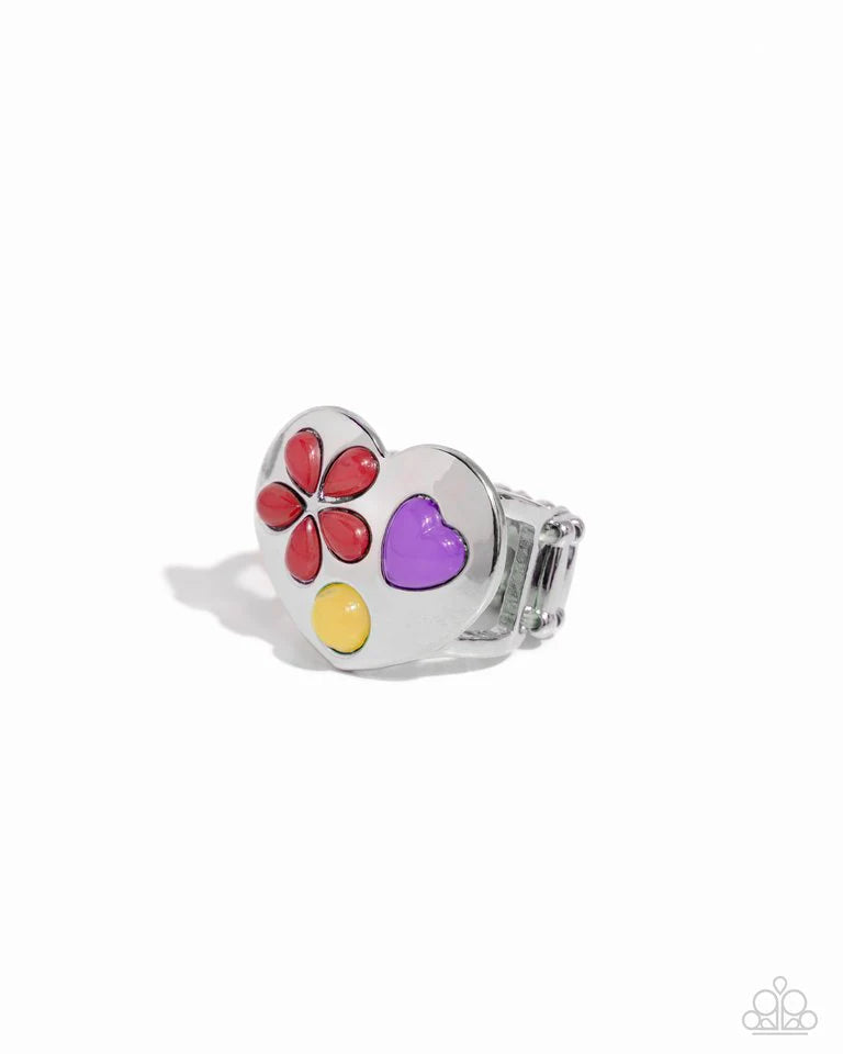 Paparazzi Ring ~ Spirited Shapes - Red