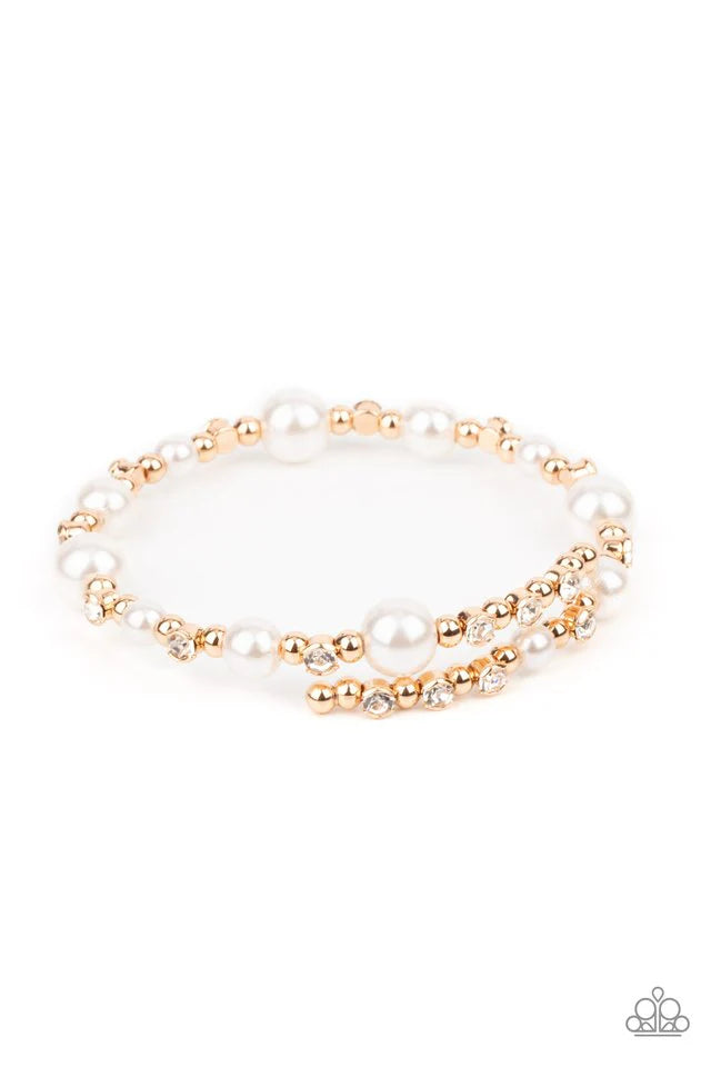 Paparazzi Bracelet ~ Chicly Celebrity - Gold