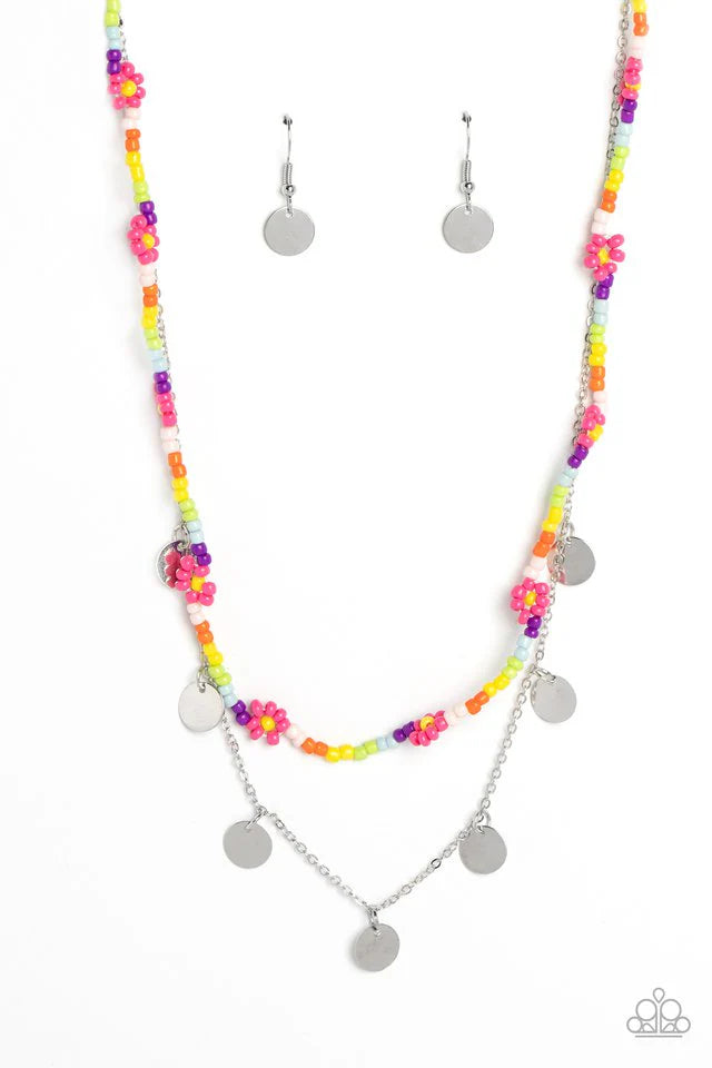 Paparazzi Necklace ~ Rainbow Dash - Pink