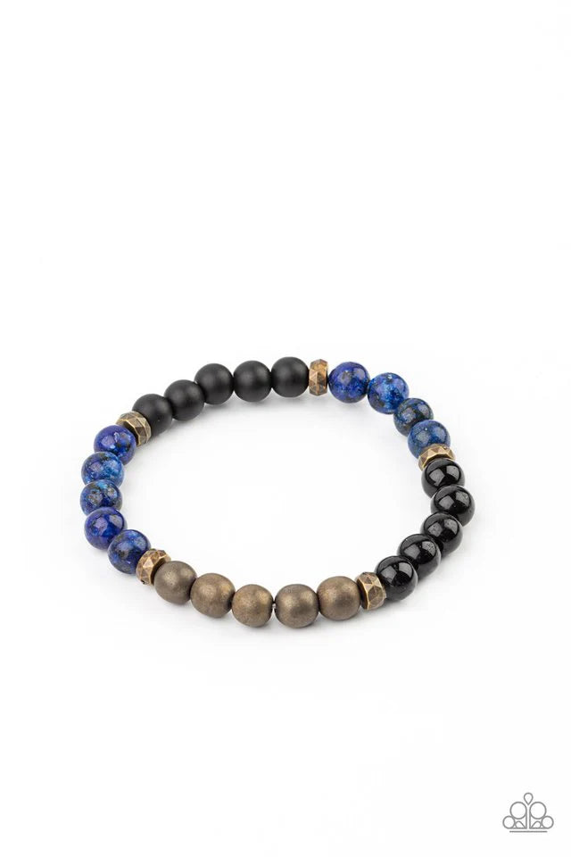 Paparazzi Bracelet ~ Petrified Powerhouse - Blue