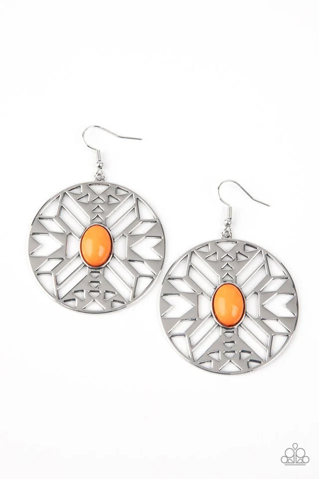 Paparazzi Earring ~ Southwest Walkabout - Orange