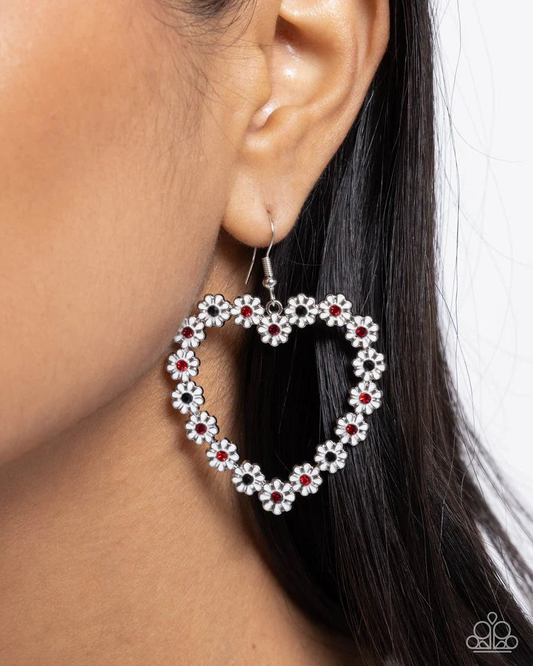 Paparazzi Earring ~ Beautiful Take - White