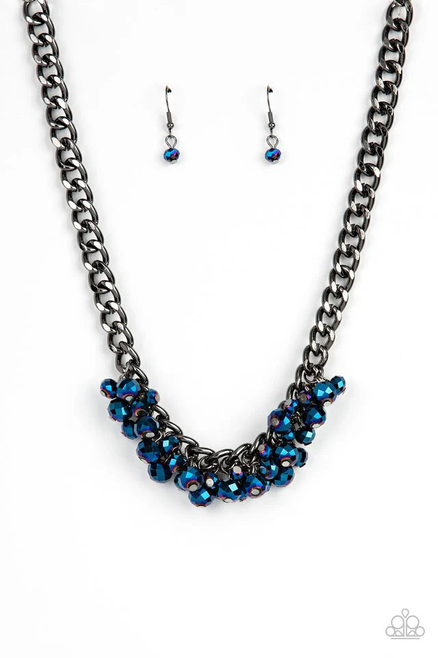 Paparazzi Necklace ~ Galactic Knockout - Blue