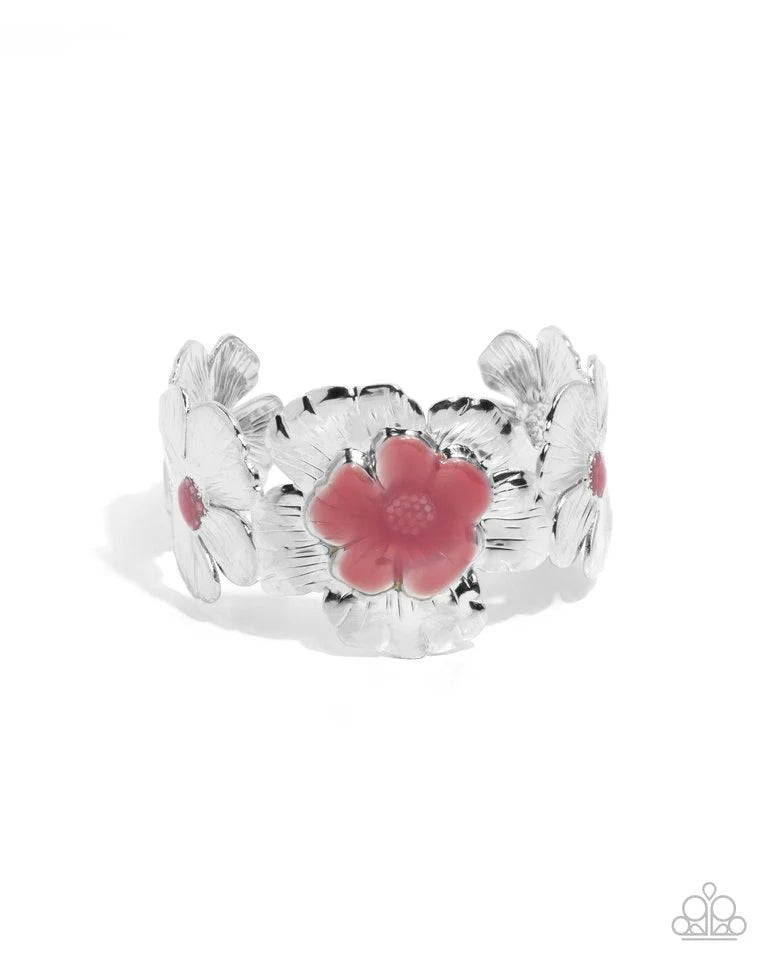 Paparazzi Bracelet ~ Floral Foundation - Pink