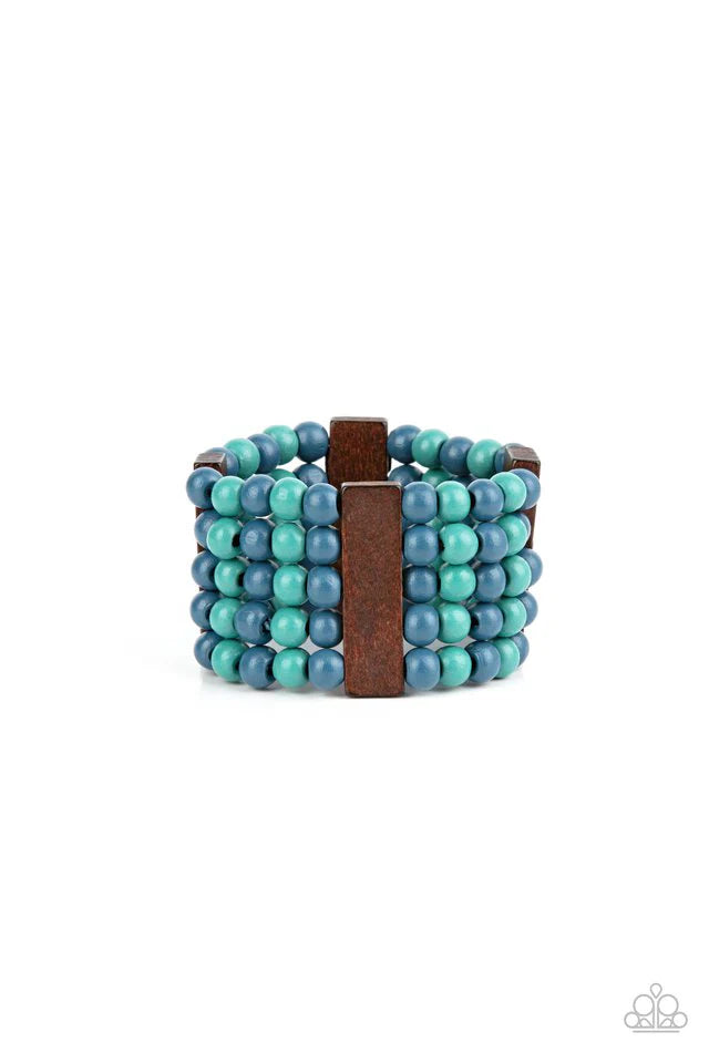 Paparazzi Bracelet ~ Island Soul - Blue