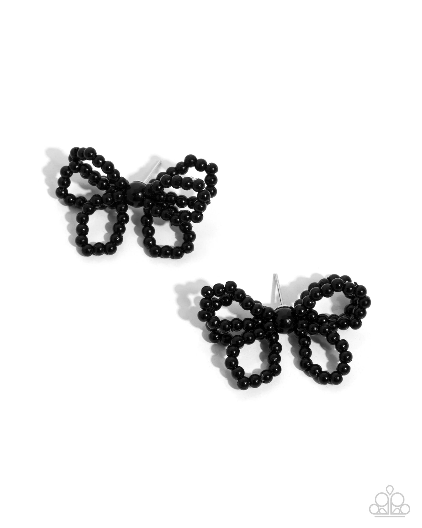 Paparazzi Opera Fanatic - Black Post Earrings