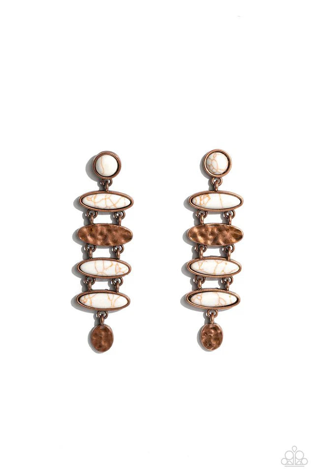 Paparazzi Earring ~ Rustic Reverie - Copper