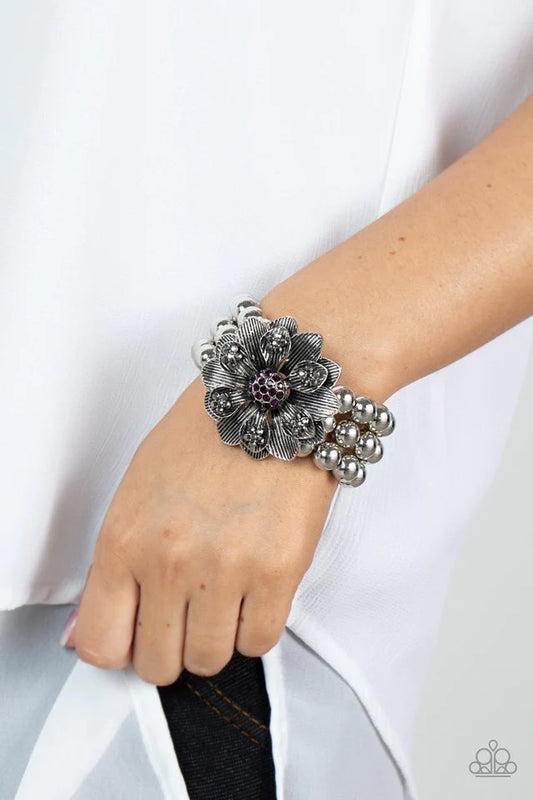 Paparazzi Bracelet ~ Botanical Bravado - Purple