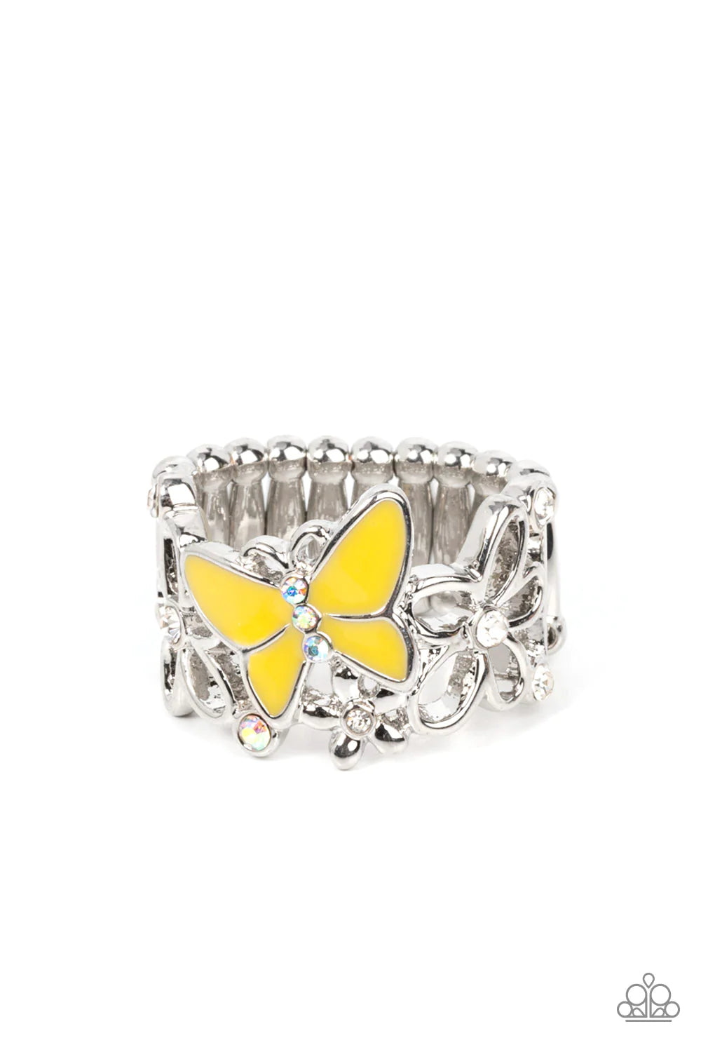 PAPARAZZI "ALL FLUTTERED UP" YELLOW RING