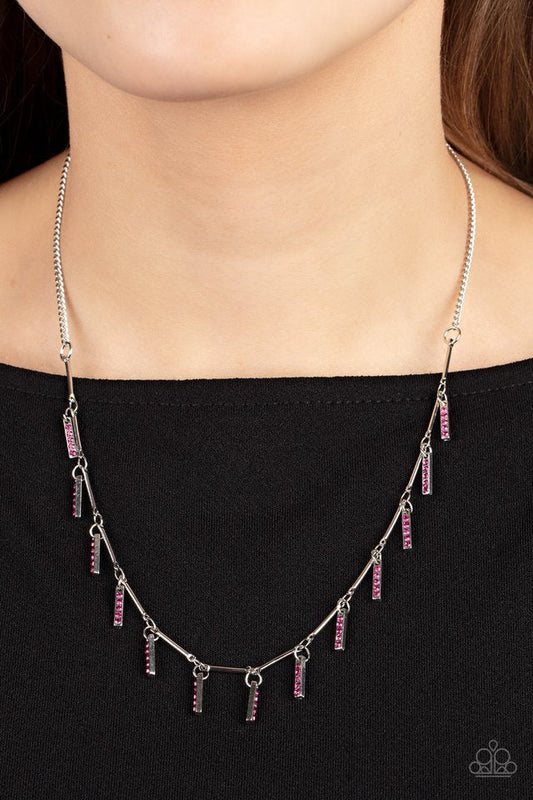 Paparazzi Necklace ~ Metro Muse - Pink