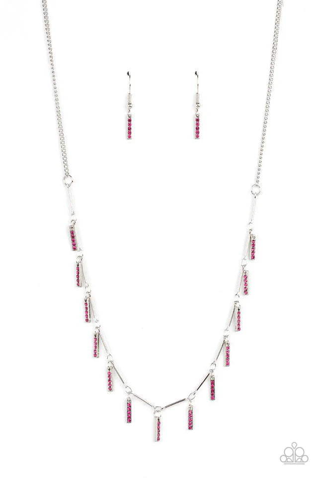 Paparazzi Necklace ~ Metro Muse - Pink