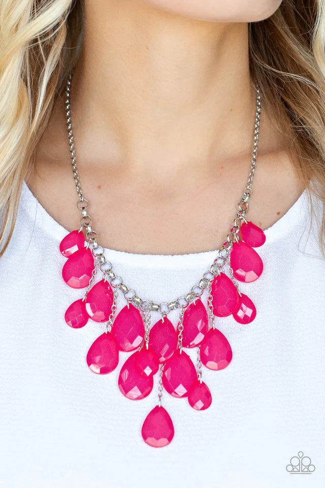 Paparazzi Necklace ~ Front Row Flamboyance - Pink