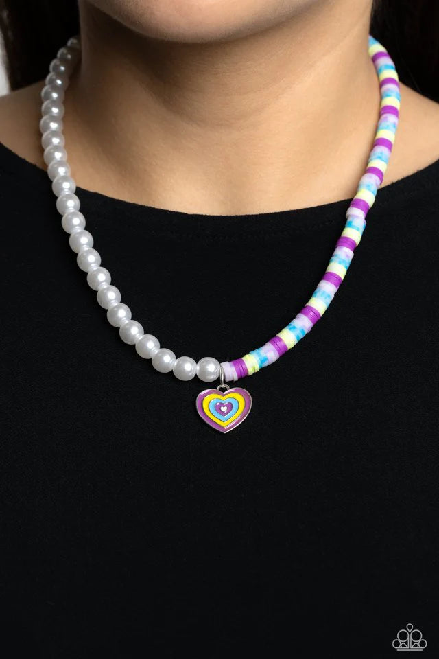 Paparazzi Necklace ~ Precise Psychedelic - Purple