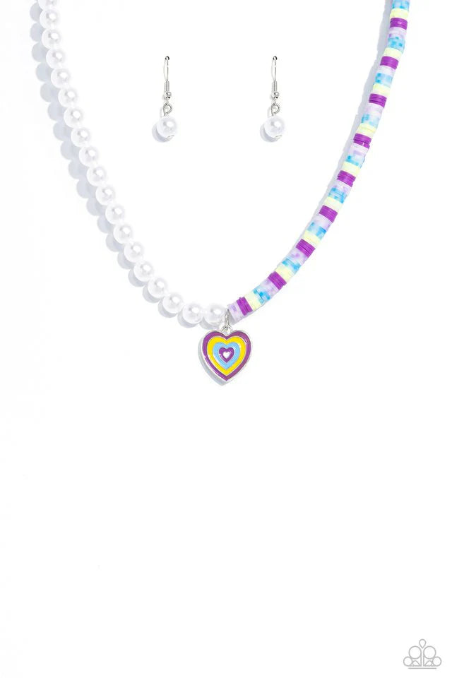 Paparazzi Necklace ~ Precise Psychedelic - Purple