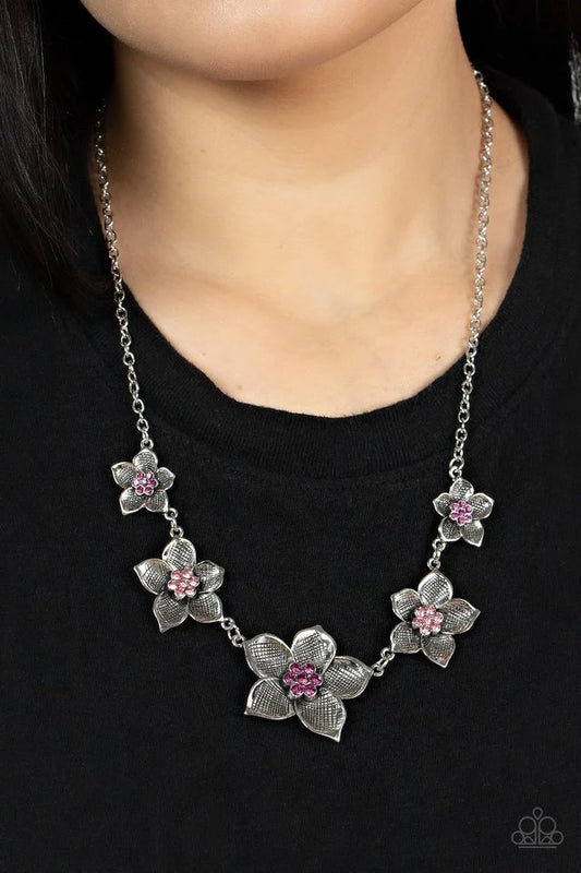 Paparazzi Necklace ~ Wallflower Wonderland - Pink