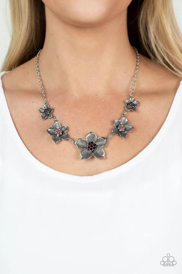 Paparazzi Necklace ~ Wallflower Wonderland - Purple