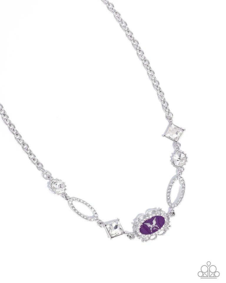 Paparazzi Necklace ~ Aerial Approval - Purple