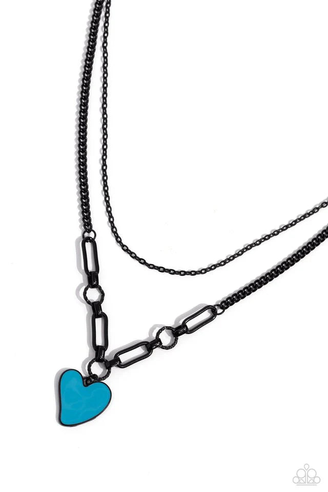 Paparazzi Necklace ~ Carefree Confidence - Blue