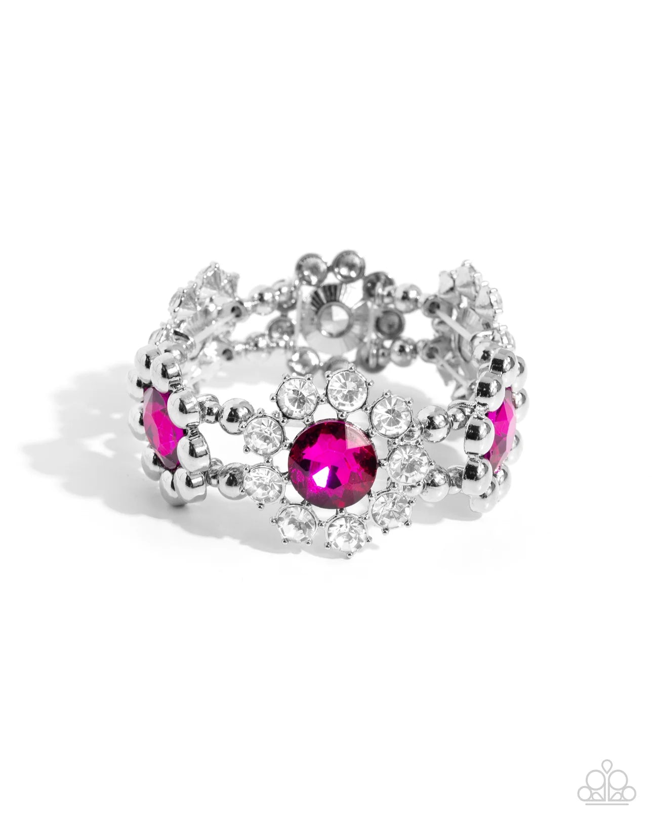 Pact of Petals - Pink Bracelet - Paparazzi Accessories