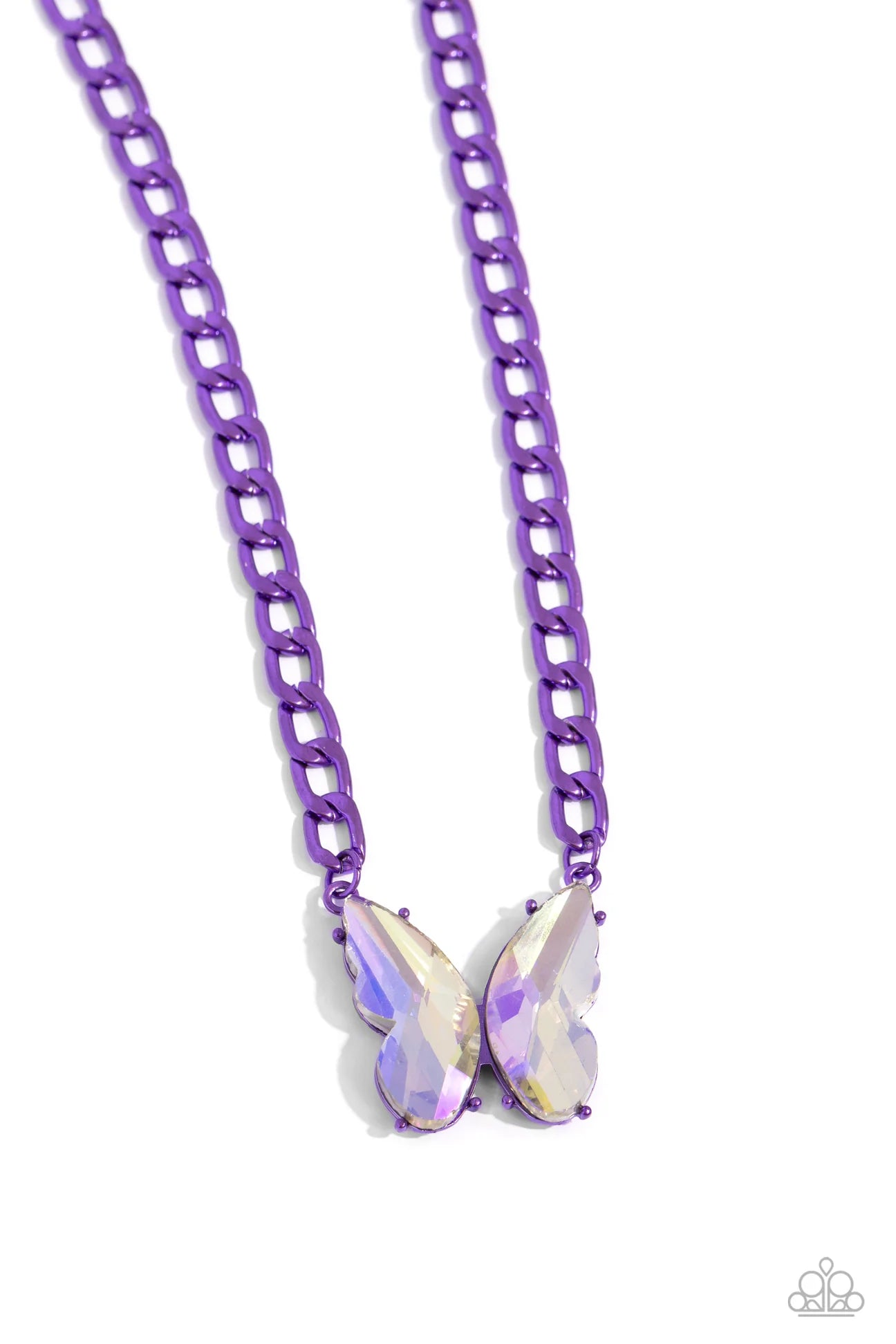 PAPARAZZI "FASCINATING FLYER" PURPLE NECKLACE